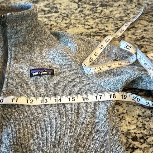 Women's Patagonia Better Sweater 1/4 Zip Fleece Pullover Birch White Sz S H10 - Picture 8 of 9